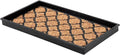 Anji Mountain Heavy Duty Waterproof Rubber Shoe Storage Mat Organizer/Boot Storage Tray Multi Use for Entryway with Coir, Tan Insert, Fits 2 Pair (24.5" Wide)