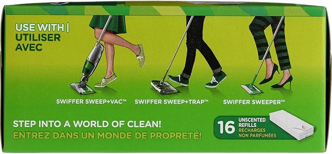 Swiffer Dry Sweeping Disposable Cloths 16 ct (Pack of 12), Natural, 12