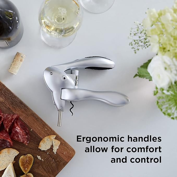 Rabbit Wine Tool Kit (Silver), 6 Piece Set