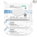 McKesson Washcloth Wipes, Unscented - Disposable Wet Wipes for Adults - Fragrance-Free, Alcohol-Free - No-Rinse Formula - Snap Lid Soft Pack, 96 Count, 3 Packs, 288 Total