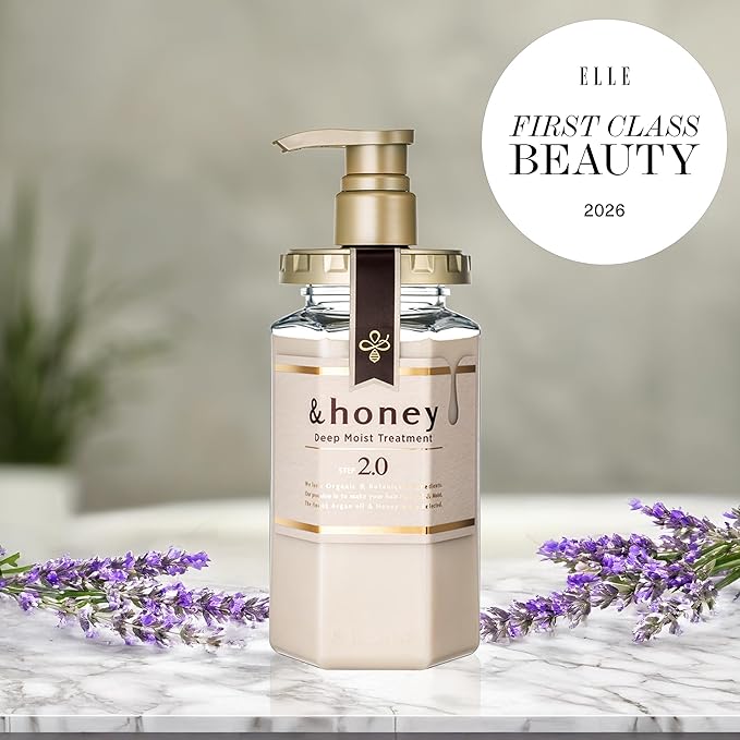 [Genuine Product] &honey Deep Moist Shampoo & Conditioner Set 440mL+450g/14.87.fl.Oz+15.69Oz (Sampoo and Conditioner Set)