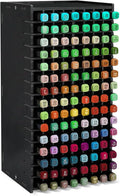 Marker Organizer,120-Slots Marker Holder with Adjustable Divider, Desk Marker Storage Organizer for Pens Colored Pencils Art Brushes Home Office Art Room and Classroom