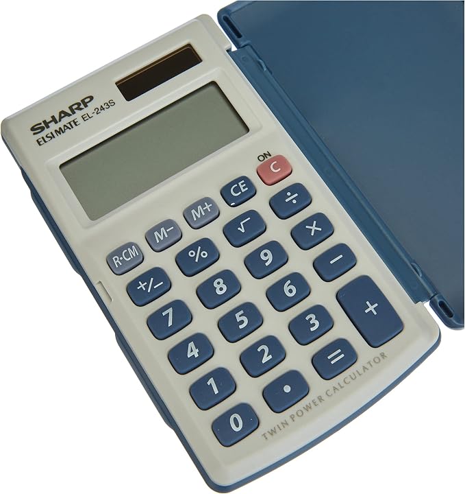 SHARP EL243S POCKET CALC SILV EL243S