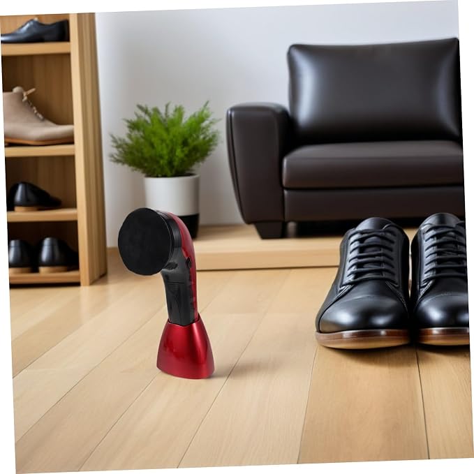 MERRYHAPY Electric Shoe Polishing Brush for Sneakers and Leather Shoes with Dual Power and Interchangeable Replacement Brush Heads for Daily Maintenance and Travel