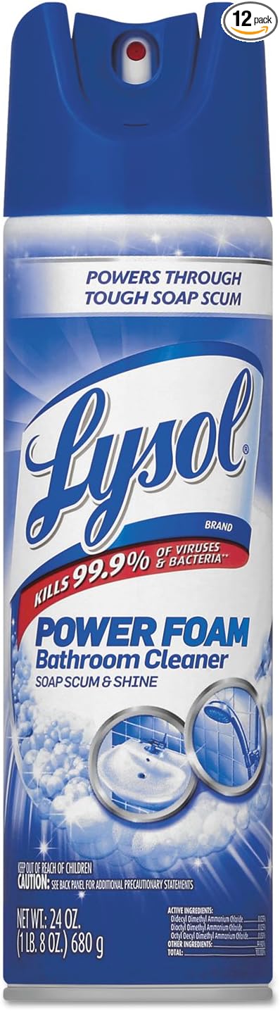 Lysol Bathroom Cleaner Spray, Island Breeze 24 oz (Pack of 12)