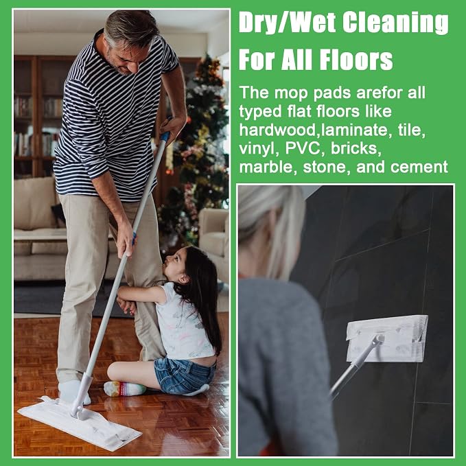 Zubebe 600 Pcs Sweeper Dry Mop Refills Disposable Mop Pad Refills, Floor Wipes Dry Sweeping Cloths Dry Duster Cloths for Floor Cleaning and Mopping