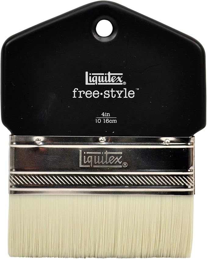 Liquitex - 1301004 Professional Freestyle Large Scale Brush, Paddle 4-inch, White