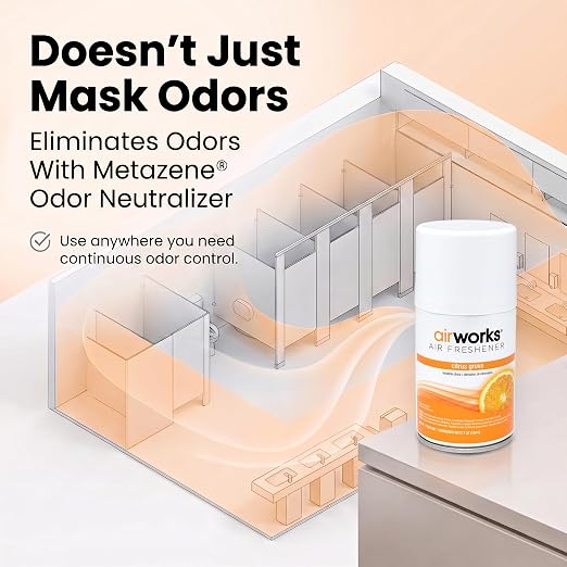 Hospeco Health Gards Very Vanilla Metered Aerosol Air Freshener, 7 oz Can (Case of 12), Hospeco 07915,H4348, Vanilla
