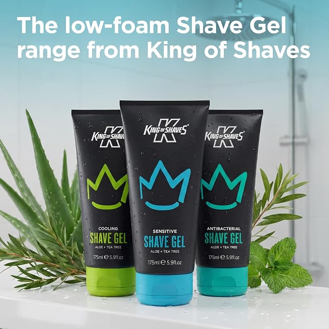 King of Shaves 2-in-1 No Foam Shaving Cream & Daily Moisturising Face Cream for Men 5.92 fl oz QUAD PACK