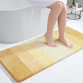 OLANLY Large Bathroom Rugs Mat 50x30, Extra Soft Absorbent Microfiber Bath Rug, Rubber Backing, Quick Dry, Washable Bath Mats for Bathroom Floor, Tub and Shower, Home Decor Accessories, Light Yellow