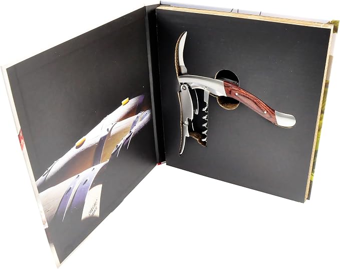 Legnoart Amarone Stainless Steel Sommelier Corkscrew with Dark Pakkawood Handle