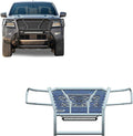 Black Horse RUGGED Heavy Duty Grille Brush Bumper Guard Modular Black Come with 20" Double Row LED Light Compatible with 2022-2024 Nissan Frontier-RU-NIFR22-B-K1