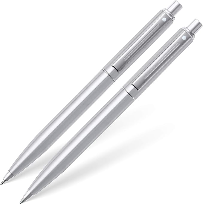 Sheaffer Sentinel Brushed Chrome Ballpoint Pen & 0.7mm Pencil