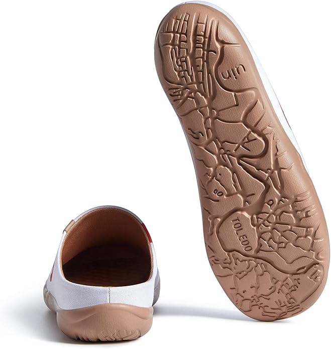UIN Men's Mules Slipper Loafers Lightweight Mules Walking Casual Clogs Comfort Household Slip Ons Art Painted Travel Shoes Malaga Marine World