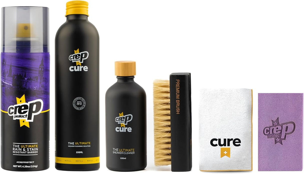 Crep Protect Shoe Protector Spray, Sneaker Cleaner Kit, Suede Scuff Eraser & Sneaker Care Solution Bundle