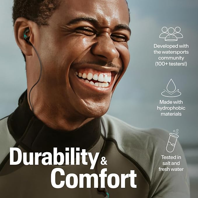 Alpine WaterSafe Pro - Ear Plugs for Swimming and Surfing – for Adults - Waterproof - Comfortable - Secure Fit - for Water Sports - Reusable - Sizes M & L - 1 Pair