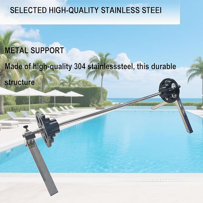 Pool Filter Cleaning Stand,Stainless Steel Pool Cartridge Filter Cleaner,360°Free Spinning Pool Cartridge Filter Cleaner for 3, 4 or 6 Inch Filters Up to 40",Cleaning Stand for Pools,Spas & Hot Tubs