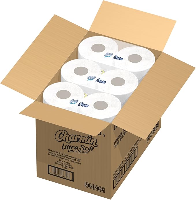Charmin Ultra Soft, Mega Rolls, 6 Count Packs (Pack of 3) 18 Total Rolls