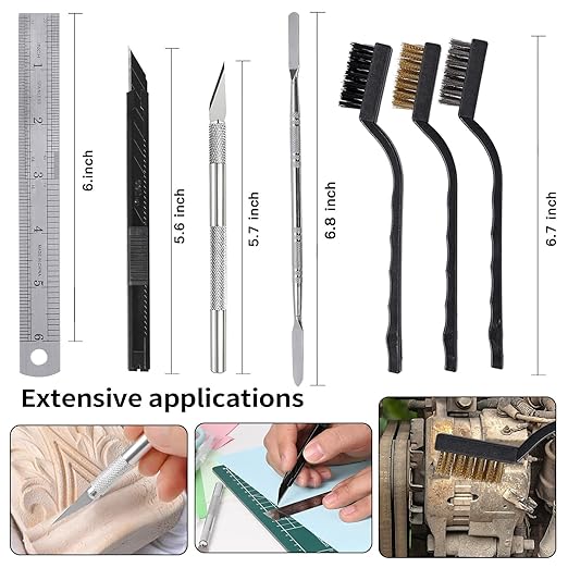 165Pcs 3D Printing Accessory Tools with Tool Box for 3D Printer Modeler Basic Tools Diverse 3D Print Nozzle Cleaning Kit Mini Rotary Tool for Remove/Trim and Finish 3D Print