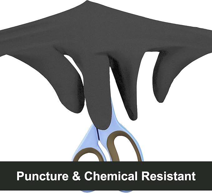 GLOVEWORKS Black Nitrile Gloves for Cooking, Food Prep, Disposable, Latex Free 5 Mil, For Professional Cleaning, Business Use