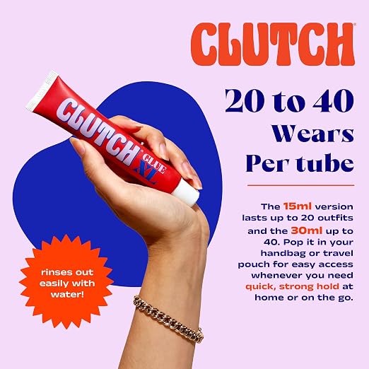 Liquid Fashion Tape - Big & Little Pack – Clear Body Glue & Fashion Glue for Women – Customisable Skin Adhesive for Clothing, Dresses, Straps and Accessories
