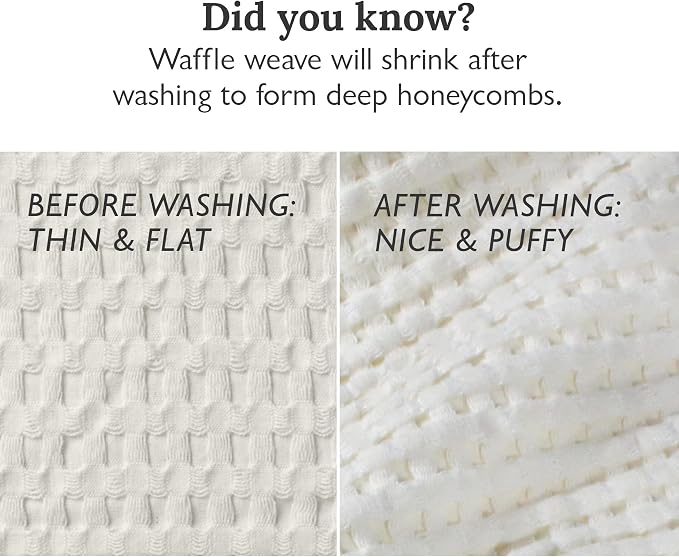 GILDEN TREE Waffle Bath Towels Wash Cloths for Showering, Exfoliating Washcloth Quick Dry Towel, Face Towels for Washing Face Cotton Washcloths Set of 4, Modern Style (Cream)