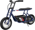 Razor Rambler 12 Electric Retro Mini Bike Ride for Teens Ages 13+, 170 lb Max Weight, Dark Blue – 250W Motor, Up to 14 Mph, 40-Min Run Time, Twist-Grip Throttle, Spoked Wheels w/ 12” Pneumatic Tires