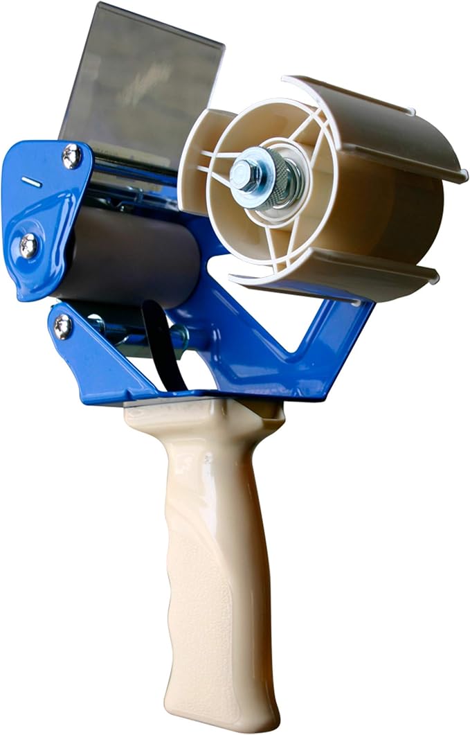 APQ Industrial Packing Tape Dispenser for 3" Tape. Side Loading Tape Gun. Heavy Duty Hand Tape Gun. Lightweight and Portable for Commercial Packaging, Shipping, Moving, Carton and Box Sealing.