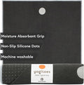 Manduka Yogitoes Hot Yoga Mat Towel - 71" | Moisture Activated Grip | Patented Silicone Nubs | Highly Absorbent, Durable & Easy Care | Made from Recycled Materials | 71 x 24 Inches | Grey