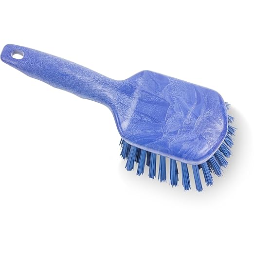 SPARTA 40541EC14 Plastic Scrub Brush, Utility Brush, Kitchen Brush With Hanging Hole For Cleaning, 8 Inches, Blue - (Pack of 1)
