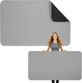 Tegeme 35.4 x 63 Inch Ironing Mat, Heat Resistant Foldable Iron Board Pad | For Tabletop & Countertop, Large Quilted Cotton Surface, Thick Heat Resistant Padding, Foldable Design, Home & Travel Use