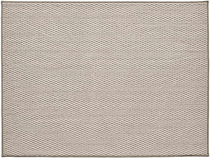 TYUU Large Bathroom Rugs Non Slip Washable Bath Rugs Super Absorbent Bathroom Rug Thin Quick Dry Low Pile Bath Mats, Beige 36"x48"