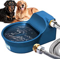 Patented Automatic Dog Water Dispenser, 2L Dog Water Bowl Dispenser Fit 3/4''GHT Faucet, Outdoor Automatic Water Dispenser for Dogs Chicken Waterer, Accessories Included: Water Hose, Copper Connector