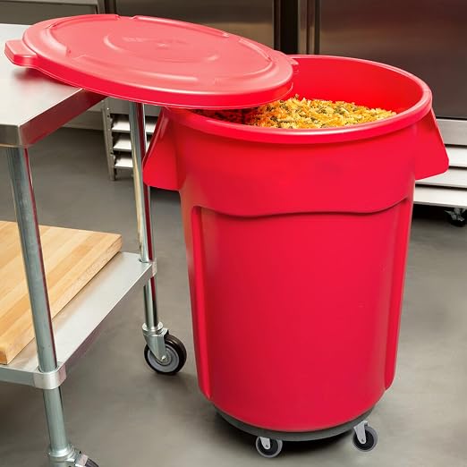 RILIDRI Replcament Casters for Brute Trash Bin Dolly Set of 10, 3-Inch Trash Can Dolly Replacement Wheels(375LBS-2)