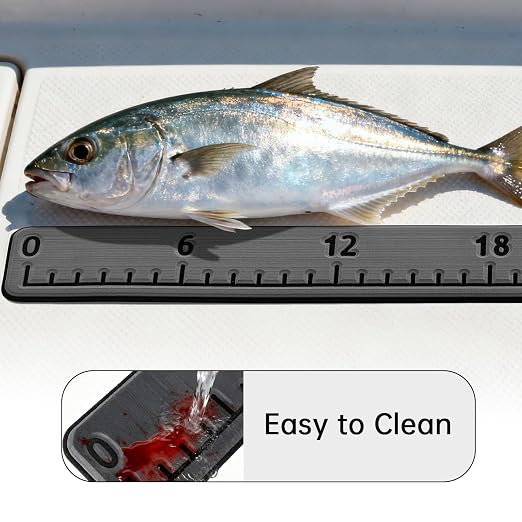 HZshark EVA Foam Fish Measuring Board, Fish Ruler with 3M Self-Adhesive Backing,48" Fishing Tape Measure for Boats Sailboats Yachts Kayaks