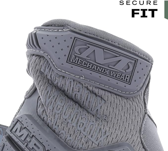 Mechanix Wear: M-Pact Tactical Gloves with Secure Fit, Touchscreen Capable Safety Gloves for Men, Work Gloves with Impact Protection and Vibration Absorption (Grey, Small)
