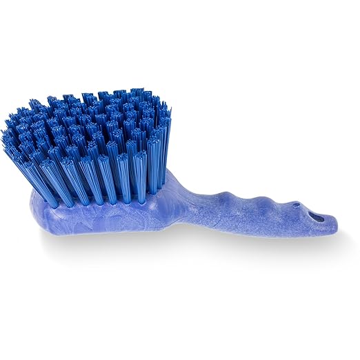 SPARTA 40541EC14 Plastic Scrub Brush, Utility Brush, Kitchen Brush With Hanging Hole For Cleaning, 8 Inches, Blue - (Pack of 1)