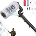 79'' Electric Car Wash Brush with Long Handle, Car Cleaning Brush for Cleaning RV with Water-Fed Pole, Scratch-Free Soft Bristles Car Wash Mop Kit, Complete Car Cleaning Kit for Car Truck RV Boat