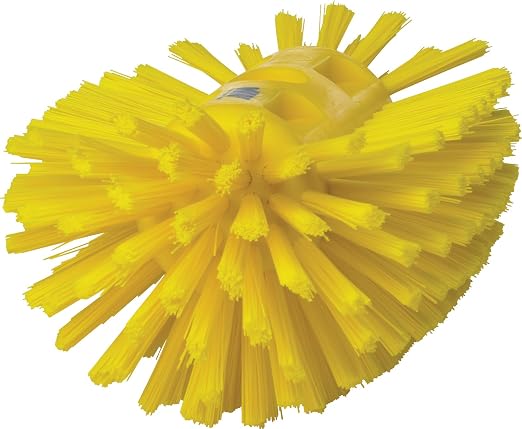 Vikan 70376 Brush,Tank,Stiff,5.5",PP/PBT,Yellow