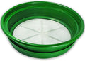 SE 13.25 Inch Wide Stackable Classifier Gold Prospecting Pan - 1/50 Inch Stainless Steel Mesh Sifting Pan, Green