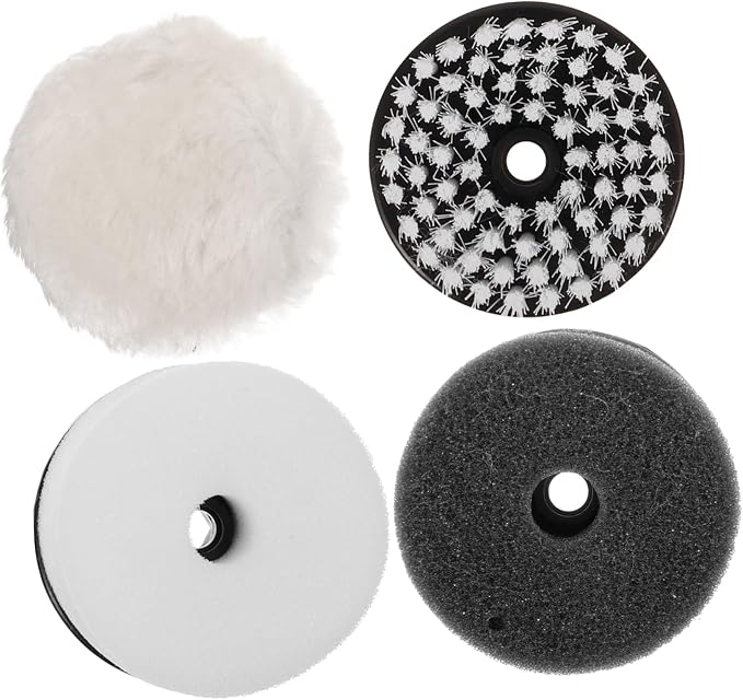 FRCOLOR 16pcs Shoe Cleaning Brush Polishing Dust Brushes for Shoes Includes Sponge Easy to Install Polish Attachments for Bright Finish
