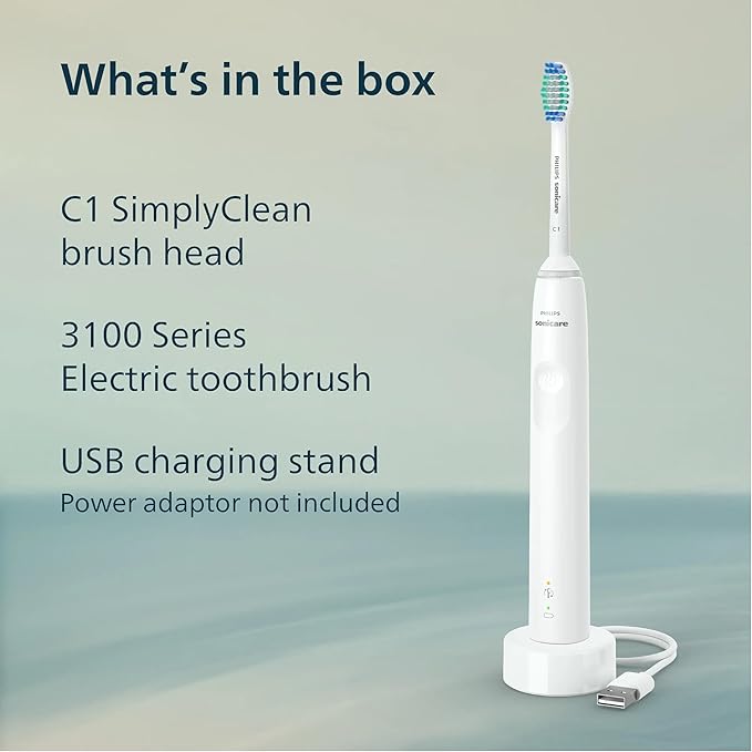 Philips Sonicare ProtectiveClean Removes up to 2X More Plaque, Long Lasting 14 Day Battery Life Rechargeable Electric Toothbrush