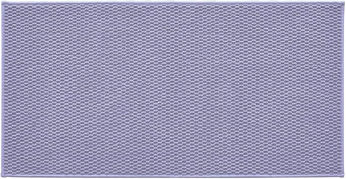 TYUU Bathroom Rugs Non Slip Washable, Super Absorbent Thin Bath Mat Quick Dry Low Pile Bathroom Rug, Lavender 24"x47"