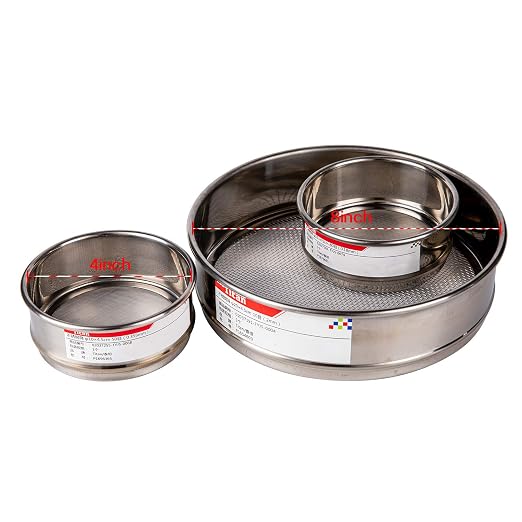 φ20×4.5cm Diameter 10 Mesh 304 Stainless Lab Sieves Economy Test Sieve 304 Stainless Steel Wire Cloth（2mm）
