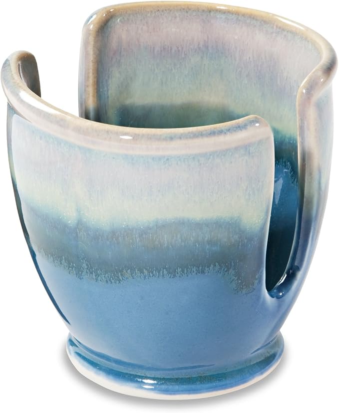 Georgetown Pottery Sponge Holder - Blue Oribe & Purple