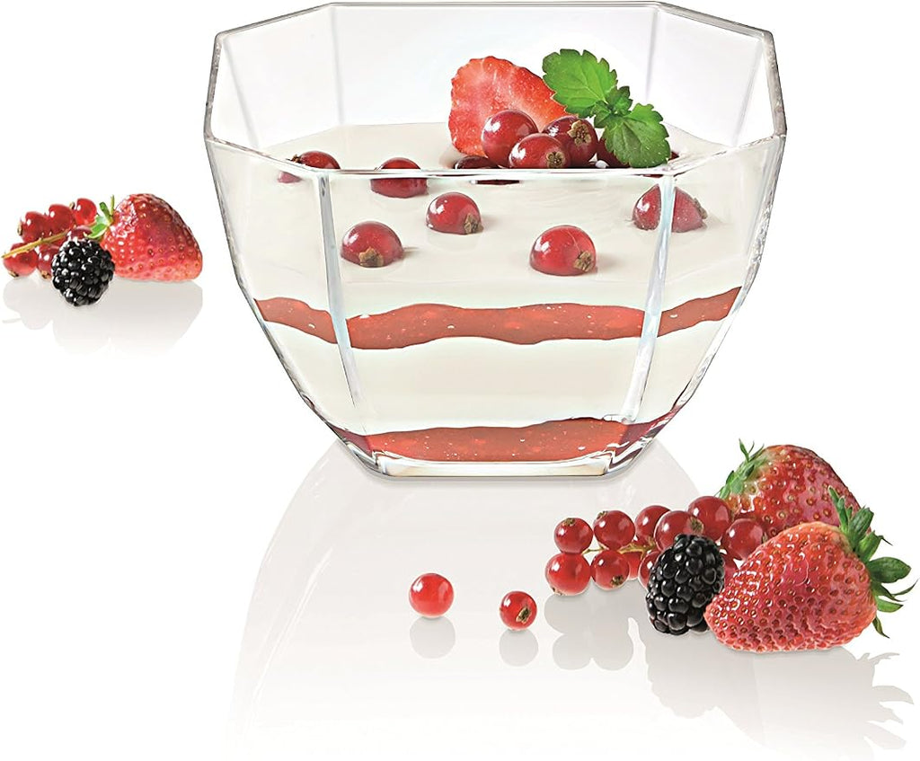 Barski - European Glass - Deep -Octagon Serving Bowl - Salad bowl - Mixing Bowl - 8.5" D - 110 oz. - Made in Europe