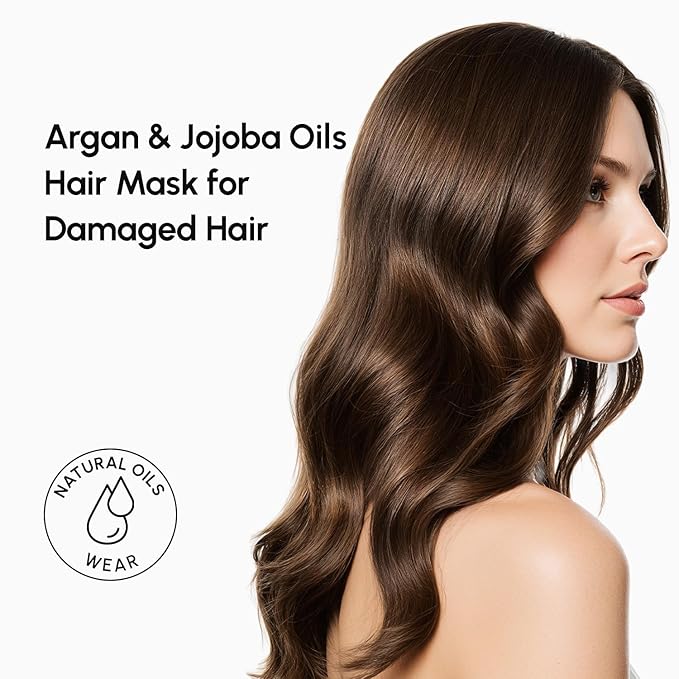 MAREE Deep Conditioning Hair Mask for Damaged Hair Treatment – Keratin Hair Care for Hydrating Growth Repair Moisturizing – Dry Curly Color Refreshing – 6.7 Fl Oz, Brown