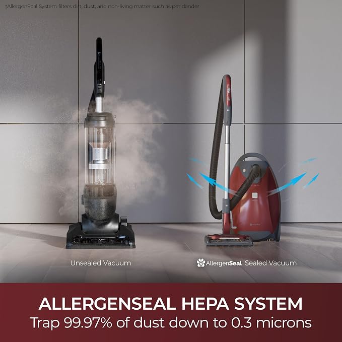 Kenmore Elite 700 Series Bagged Canister Vacuum with Hair Eliminator | Pet Friendly Design, 2-Motor Powerful Suction, HEPA and Auto Cord Rewind for Carpets, Hard Floor and Upholstery