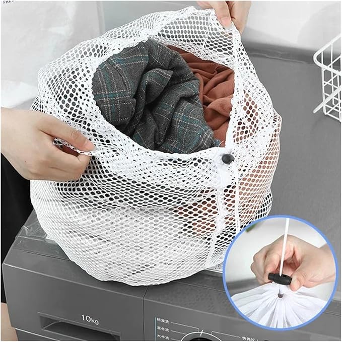 1-4PCS Household Storage Washing Laundry Bag Mesh Organizer Net Bra Socks Underwear Shoe Storag Wash Machine Cover Clothes(A 60x80cm,1pcs)