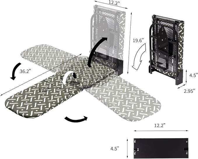 Wall-Mounted Steel Farme Folding Ironing Board (Ironing Board with Holder)